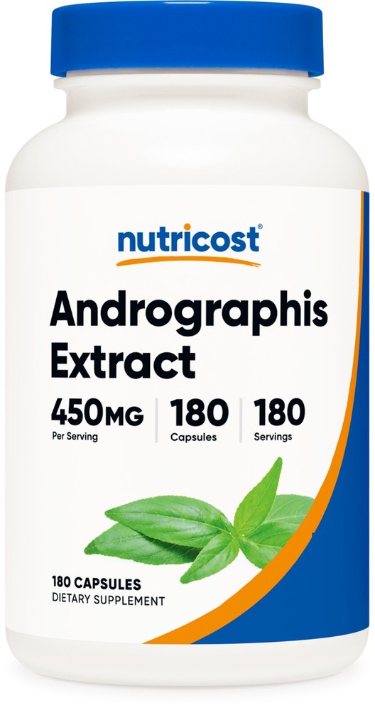 Nutricost Andrographis Extract 450mg, 180 Capsules – Non-GMO and Gluten Free