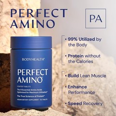 BodyHealth PerfectAmino (150 ct) Easy to Swallow Tablets, Essential Amino Aci…