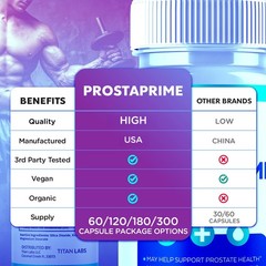 (5 Pack) Prostaprime Prostate & Bladder Support Supplement Prosta Prime 300 Caps