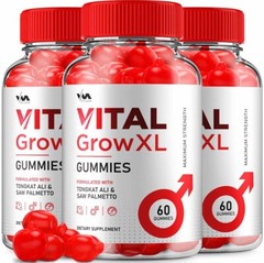 (3 Pack) Vital Grow XL Gummies for Men – VitalGrowXL Maximum Performance, 180…