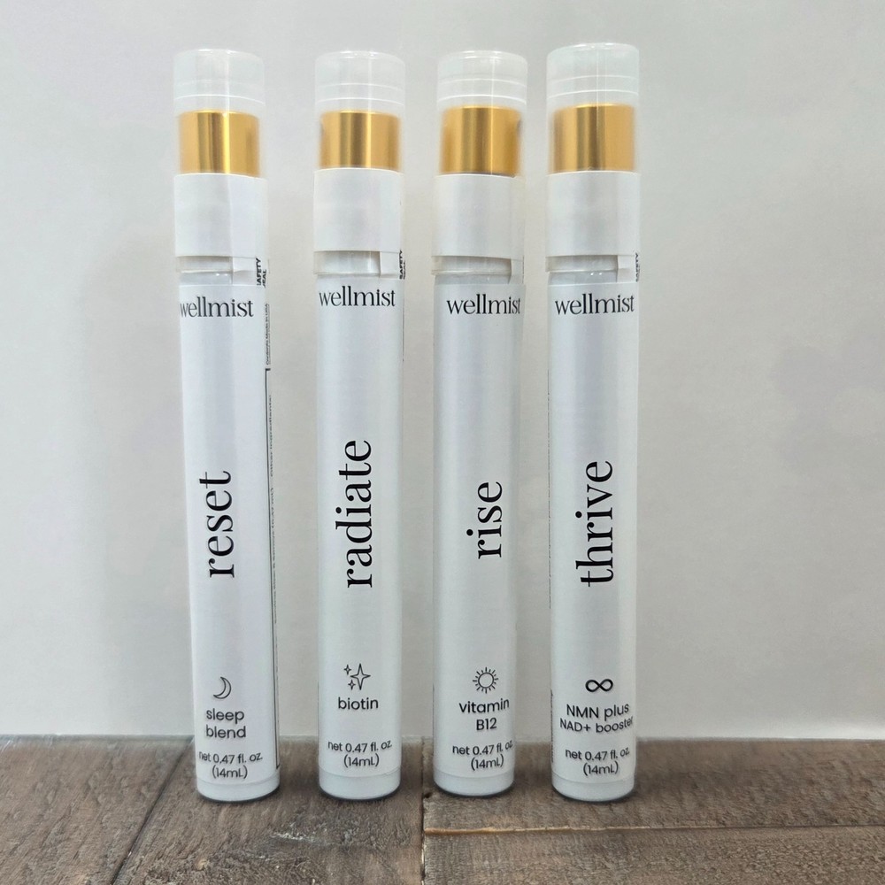 Wellmist The Ritual Collection Supplement Sprays Balance Focus Renew