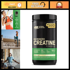 Micronized Creatine Monohydrate Powder – 5g per Serving, Supports Strength & Rec