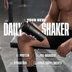 Blenderbottle Strada Shaker Cup Insulated Stainless Steel Water Bottle with Wire
