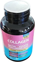 Collagen Peptides Types I, II, III, V & X, 64000 MCG, 14 in 1, 90 Capsules