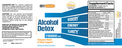 Alcohol Detox, hangover relief and sober support-60 Capsules