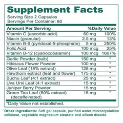 Premium Blood Pressure Support Supplement – Supports Heart Health – 120 Capsules