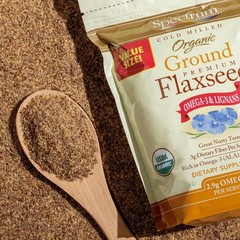 Essentials Organic Ground Flaxseed, Gluten-Free, 24 Oz – Nutty Flavor & Omega-3