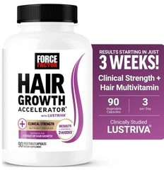 2 Bottles Force Factor Hair Growth Accelerator Capsules, 180 Count Free Shipping