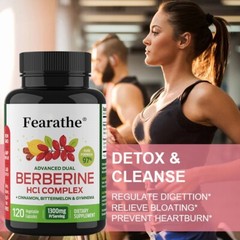 Advanced Dual Berberine HCl Berberine Supplement 1300mg 6/2026