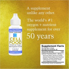 Cellfood Oxygen Boost,1 fl oz – Liquid Oxygen Supplement for Lymphatic Drainage,