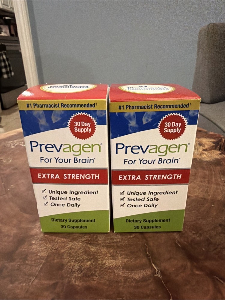 2 Pack Prevagen Extra Strength 20mg Vitamin Supplement – 30 Capsules