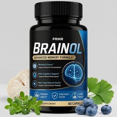 Brainol Advanced Formula Memory & Focus Support Vitamin Supplement 60 Capsules