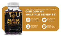 (2 Pack) Alpha Honey Performance Gummies, AlphaHoney Supplement (60 Gummies)