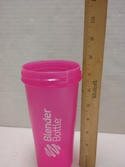 Blender Bottle 28oz Replacement Bottle Base ONLY Pink With White Letters