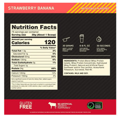 Optimum Nutrition Gold Standard Whey Strawberry Banana 5lb 75 Servings