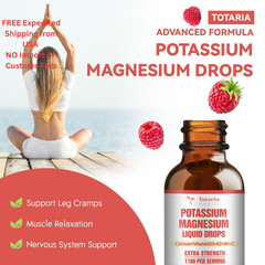 Potassium Magnesium Supplement Liquid Drops – High 2 Fl Oz (Pack of 1)