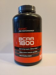 GNC Pro Performance BCAA 1800 Dietary Supplement, 120 gels 11/2026