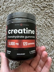 NutraChamps Creatine Gummies for Men & Women – 5g Sugar Free 120 Chewable Creati