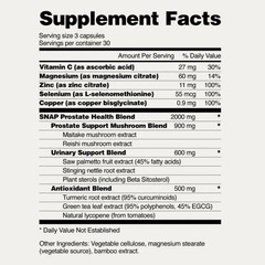 Snap Supplements Men Prostate Supplement – Saw Palmetto & Turmeric for Urinary