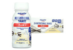 Equate Nutritional Shakes Plus Vanilla 8oz 24 Count