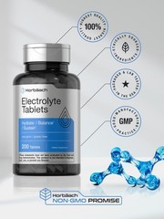 Electrolyte Tablets | 200 Count | Vegetarian, Non-GMO | by Horbaach
