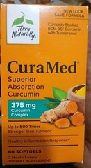 CuraMed 375 mg by Terry Naturally 60 Softgel Superior Absorption Curcumin