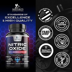 Nitric Oxide Booster Extra Strength – L Arginine 3X Strength Nitric Oxide Suppor