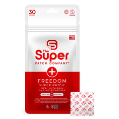 Super Patch FREEDOM Pain Relief Patches 30-Pack Drug-Free 24-Hour Aches Joints