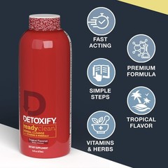 1x Bottle Ready Clean Detoxify Tropical Herbal Cleanse | 16oz | Fast Shipping