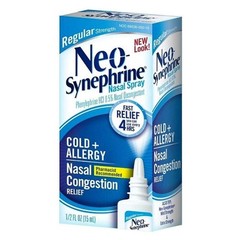 Regular Strength Nasal Spray 15 mL – Phenylephrine 0.5% Fast Acting Nasal Dec…