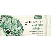 Gomacro Organic Macrobar; Mint Chocolate Chip 2.3 OZ