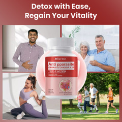 Remove Parasite ANTI PARASITE & CANDIDA DETOX Body Cleanse ULTRA FLASH COLON 60