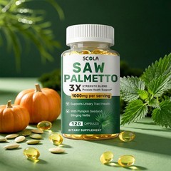 Saw Palmetto 1000mg Prostate Health Support Capsules for Men