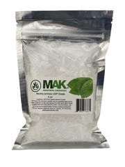 Menthol Crystals 4 oz – 100% Natural Mint, Resealable Bag for Freshness