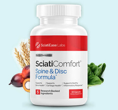 SciatiEase Labs Spine & Disc Formula 60 Capsules Cartilage Support