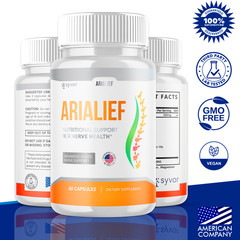 (5 Pack) AriaLief Brain Pills – Nerve Health & Cognitive Support Supplement