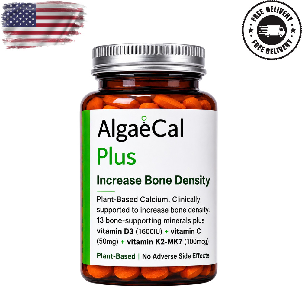 AlgaeCal Plus Dietary Supplement 120 Veggie Caps – Bone Strength Support