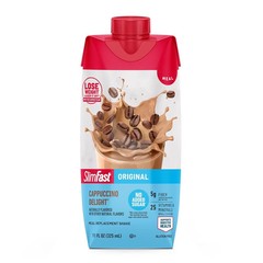 Slimfast Meal Replacement Shake, Original Cappuccino Delight, No Added Sugar, Me