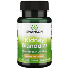 Swanson Kidney Glandular 500 mg 60 Capsules