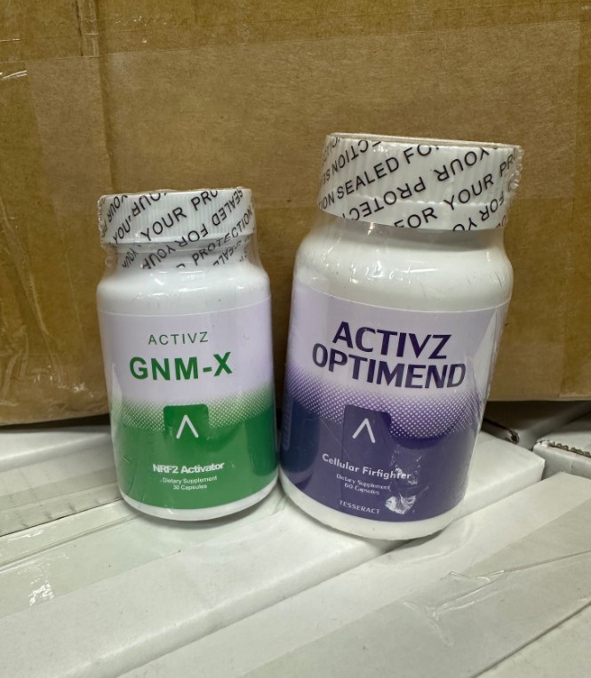 ACTIVZ GLOBAL 2 bottles: GNMX + OPTIMEND – Brand New/Sealed! Exp 11/2026 US