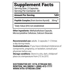 Thyrix – Thyroid Peptide Bioregulator 30 & 60 Capsules – Free Shipping