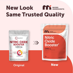 Micro Ingredients Nitric Oxide Supplement for Men & Women 3,600Mg per Serving
