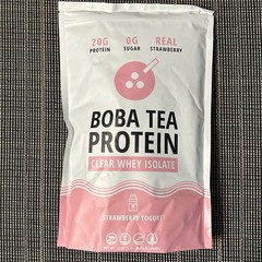 Boba Tea Protein Strawberry Yoghurt Whey Protein 1.38 Lbs Exp 04/09/2028 New