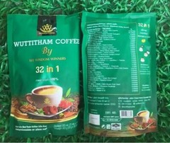 10x Wuttitham Healthy Coffee 32 in 1 Herbs Instant Mixed Weight Control