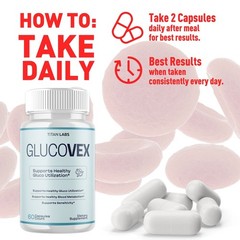 (5 Pack) Glucovex Advanced Blood Support Max Supplement Gluco Vex 300 Capsules