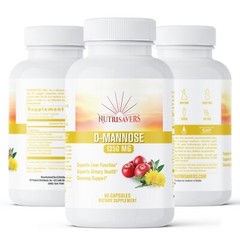 D-Mannose, Enhance Bodies Nutrition & Digestive Health – 60 Caps, Pack of 3