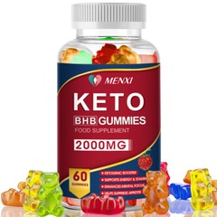 MENXI ACV Keto BHB Gummies 2000MG Apple Cider Vinegar Weight Loss 60 Gummies