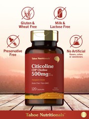 Citicoline 500mg | 120 Capsules | CDP Choline Supplement | by Tahoe Nutritionals