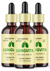 Lungvita Drops for Lung Support, Lung Vita Respiratory Support Supplement 3 Pack
