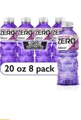 POWERADE ZERO Grape Bottled Electrolyte Sports Drink, 20 fl oz, 8 Count